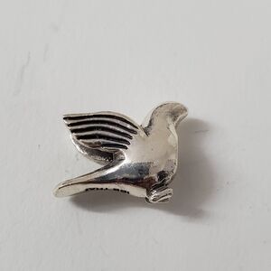 Sterling Silver 925 Dove Bird Charm – A Soaring Symbol of Freedom and Grace